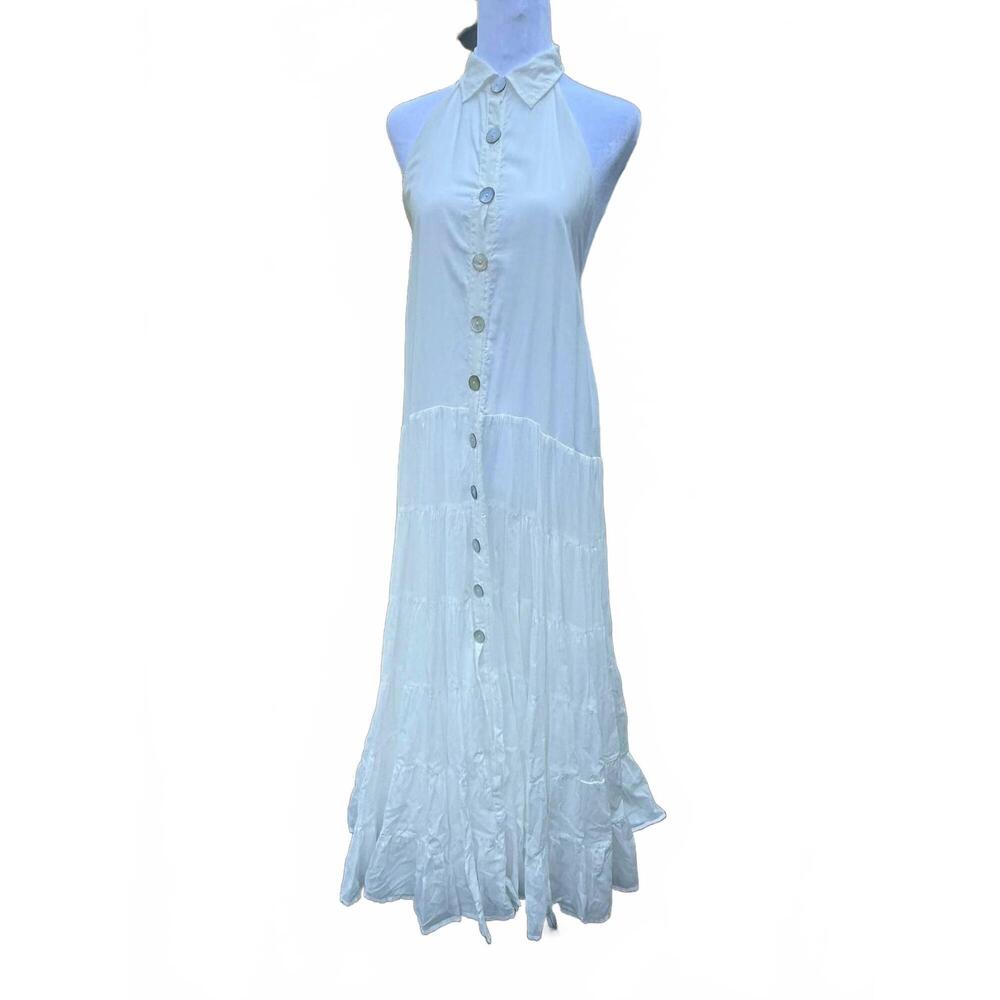 NEW ERIKA PEÑA women's soleil maxi dress in white